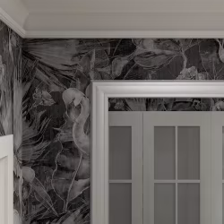 Потолочный плинтус под покраску Cosca Decor KX007 с подсветкой 2000×42×70