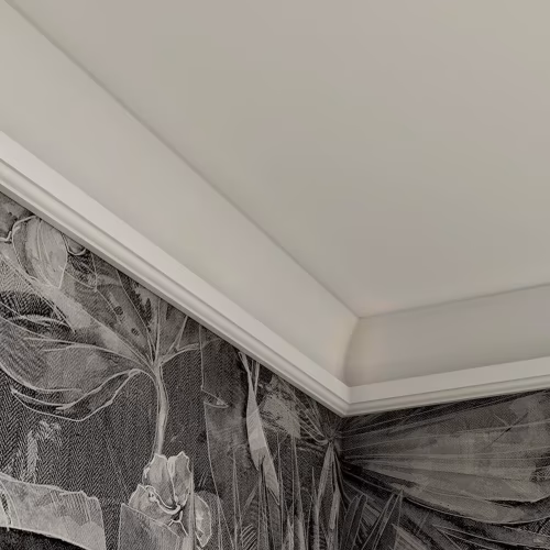Потолочный плинтус под покраску Cosca Decor KX007 с подсветкой 2000×42×70