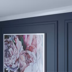 Потолочный плинтус под покраску Cosca Decor KX007 с подсветкой 2000×42×70