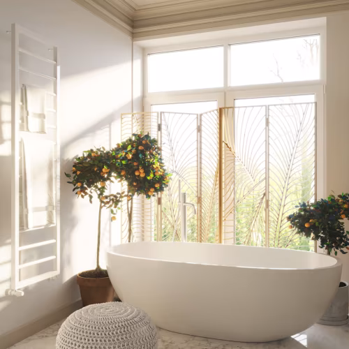 Потолочный плинтус под покраску Cosca Decor KX012 2000×80×80
