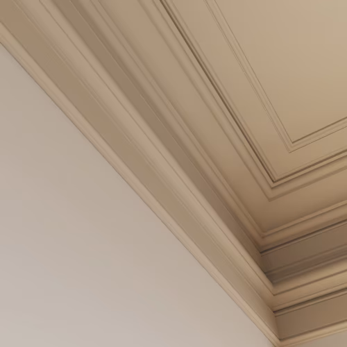 Потолочный плинтус под покраску Cosca Decor KX012 2000×80×80