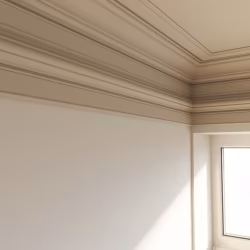 Потолочный плинтус под покраску Cosca Decor KX012 2000×80×80