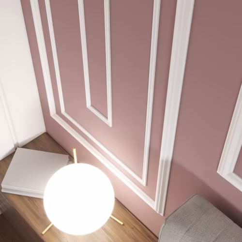 Потолочный плинтус под покраску Cosca Decor KX013 2000×75×95