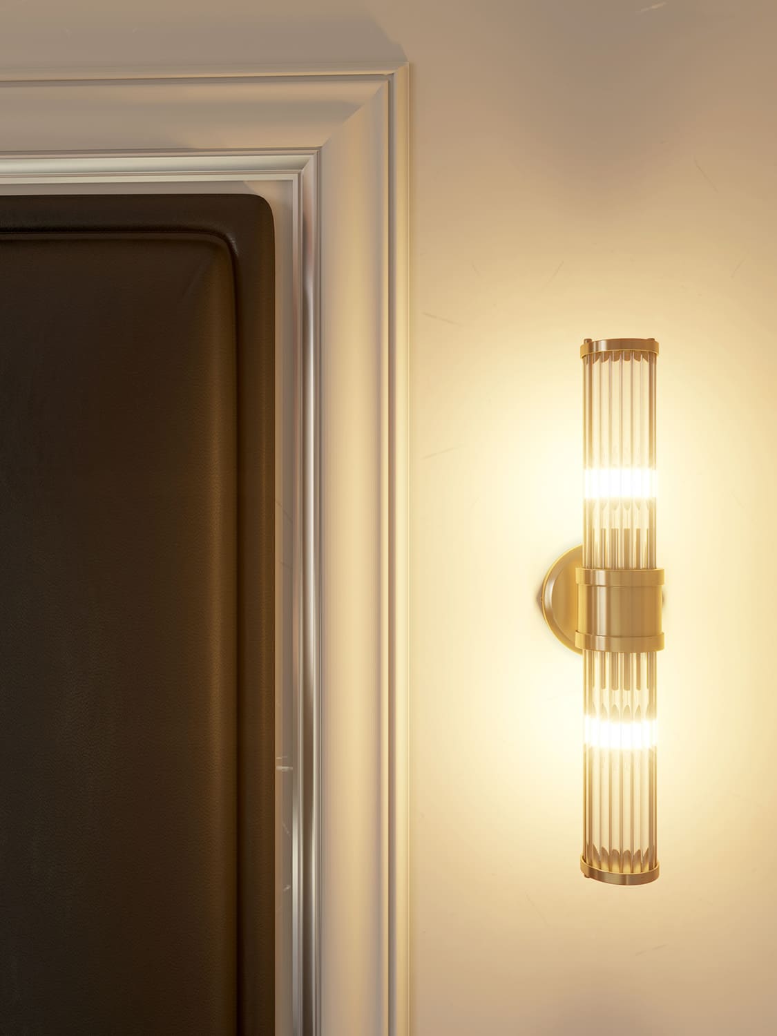 Потолочный плинтус под покраску Cosca Decor KX013 2000×75×95 фото в интерьере