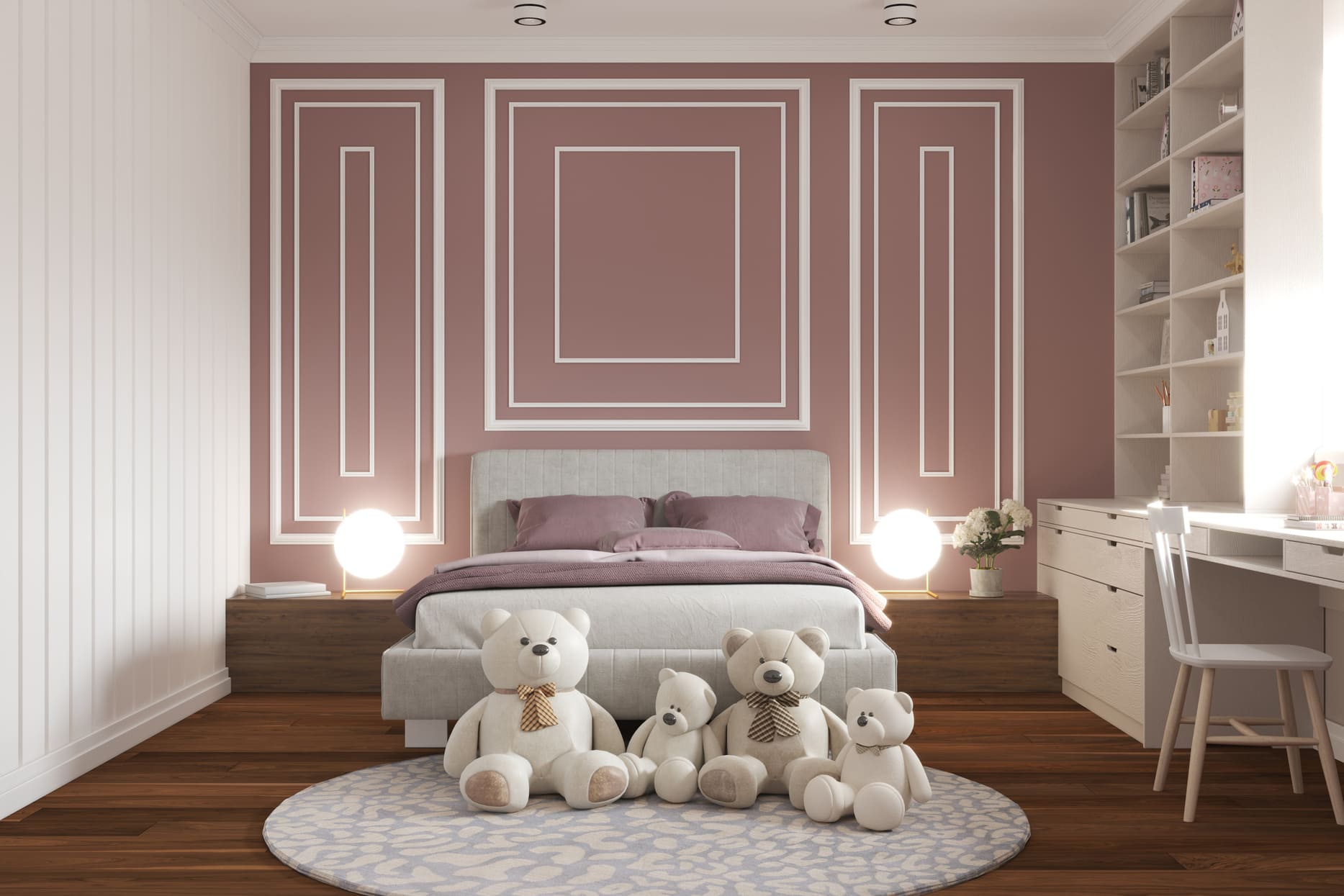 Потолочный плинтус под покраску Cosca Decor KX013 2000×75×95 фото в интерьере