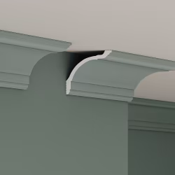 Потолочный плинтус под покраску Cosca Decor KX015 2000×84×97