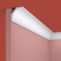 Потолочный плинтус под покраску Cosca Decor KX016 2000×43×43