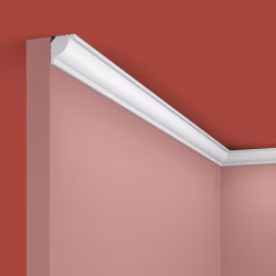 Потолочный плинтус под покраску Cosca Decor KX020 2000×20×20