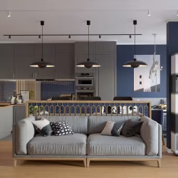 Потолочный плинтус под покраску Cosca Decor KX022 2000×30×45
