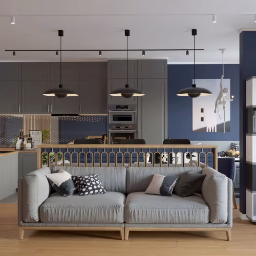 Потолочный плинтус под покраску Cosca Decor KX022 2000×30×45
