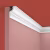 Потолочный плинтус под покраску Cosca Decor KX022 2000×30×45