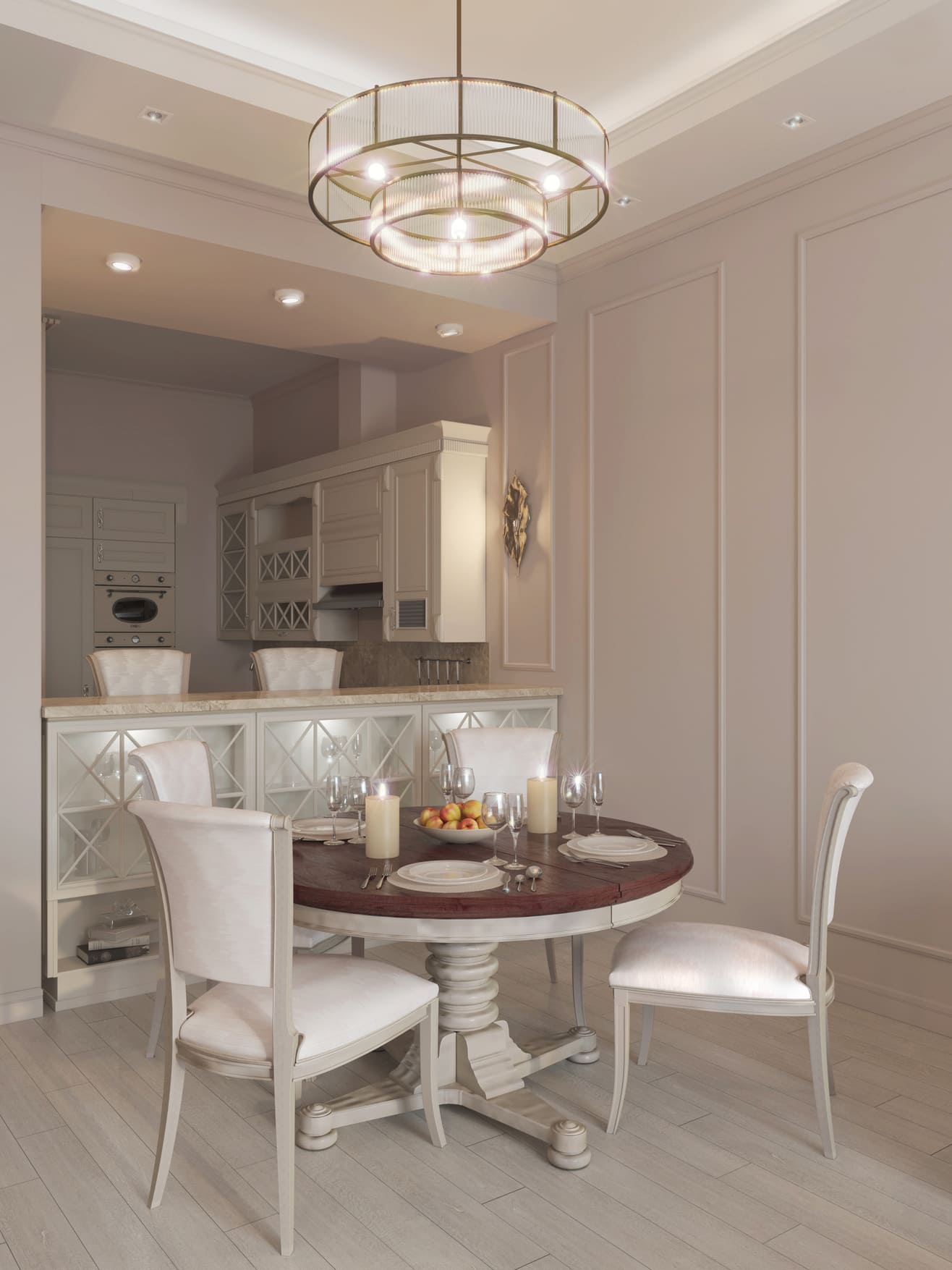 Потолочный плинтус под покраску Cosca Decor KX022 2000×30×45 фото в интерьере