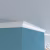 Потолочный плинтус под покраску Cosca Decor KX030 2000×20×30 фото в интерьере