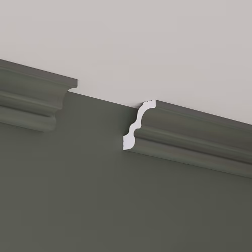 Потолочный плинтус под покраску Cosca Decor KX032 2000×42×46