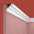 Потолочный плинтус под покраску Cosca Decor KX032 2000×42×46