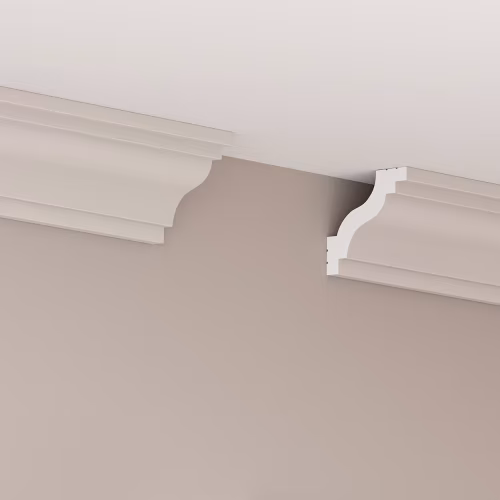Потолочный плинтус под покраску Cosca Decor KX034 2000×41×40