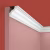 Потолочный плинтус под покраску Cosca Decor KX034 2000×41×40
