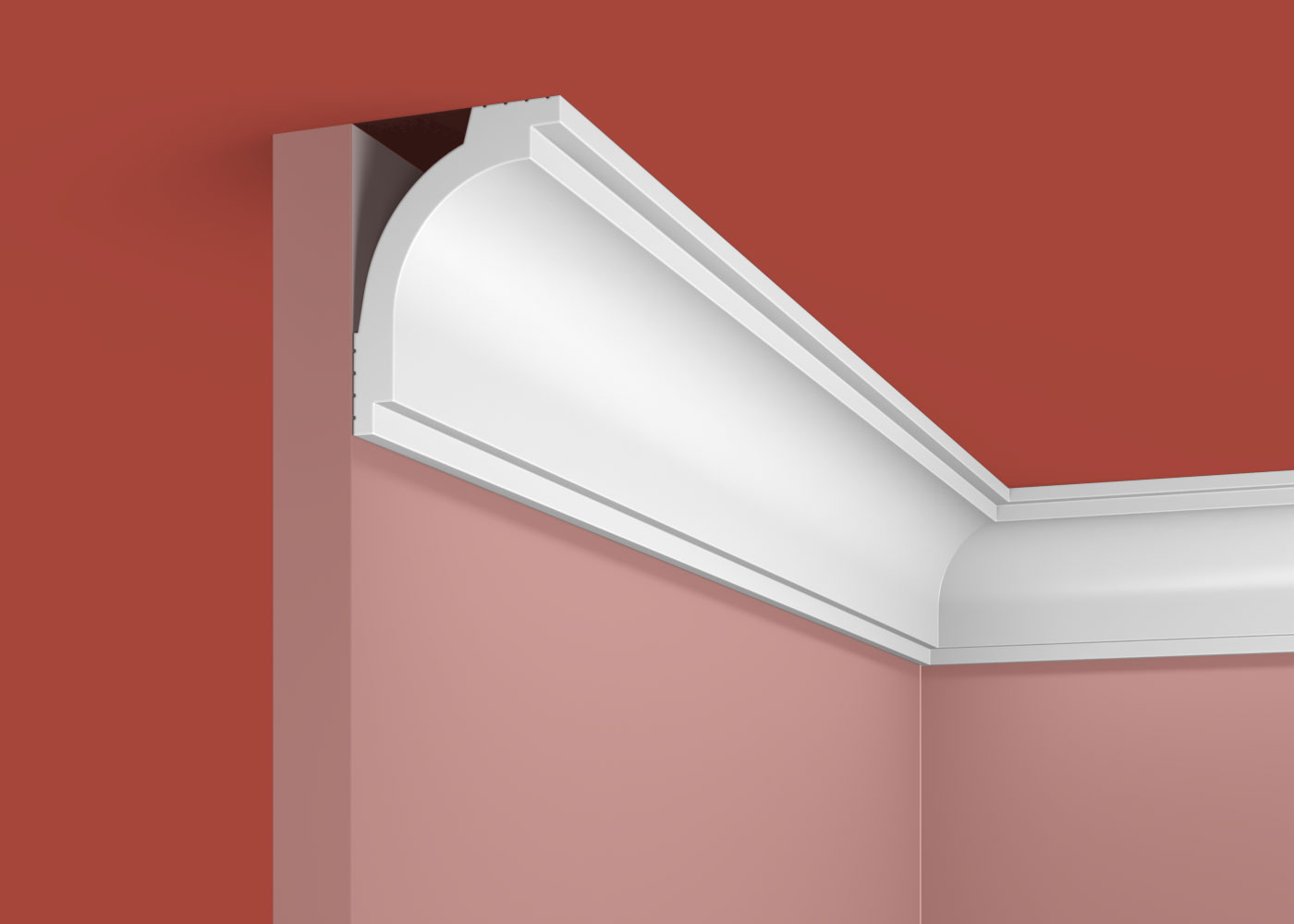 Потолочный плинтус под покраску Cosca Decor KX048 2000×50×70