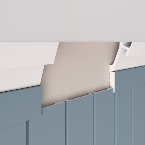 Потолочный плинтус под покраску Cosca Decor KX052 с подсветкой 2000×65×72