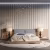 Потолочный плинтус под покраску Cosca Decor KX052 с подсветкой 2000×65×72 фото в интерьере