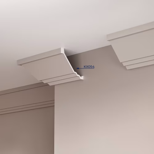 Потолочный плинтус под покраску Cosca Decor KX054 2000×116×113