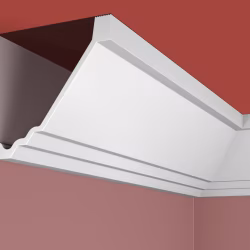 Потолочный плинтус под покраску Cosca Decor KX054 2000×116×113