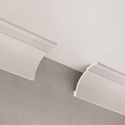 Потолочный плинтус под покраску Cosca Decor KX064 2000×80×84