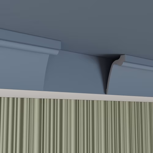 Потолочный плинтус под покраску Cosca Decor KX066 2000×60×90