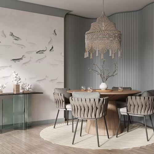 Потолочный плинтус под покраску Cosca Decor KX070 2000×150×150