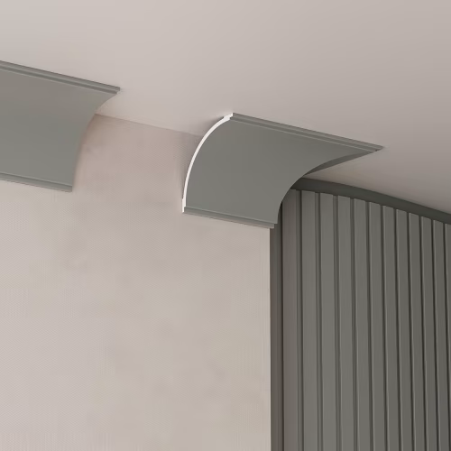 Потолочный плинтус под покраску Cosca Decor KX070 2000×150×150