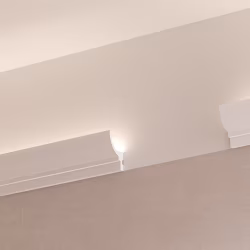 Потолочный плинтус под покраску Cosca Decor KX071 с подсветкой 2000×35×60