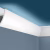 Потолочный плинтус под покраску Cosca Decor KX072 с подсветкой 2000×33×75