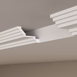 Потолочный плинтус под покраску Cosca Decor KX081 2000×100×60