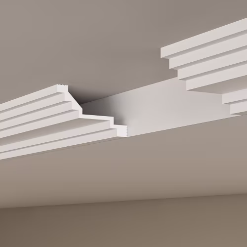Потолочный плинтус под покраску Cosca Decor KX081 2000×100×60