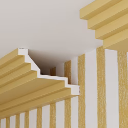 Потолочный плинтус под покраску Cosca Decor KX081 2000×100×60