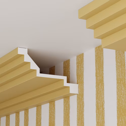 Потолочный плинтус под покраску Cosca Decor KX081 2000×100×60