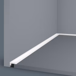 Микроплинтус под покраску Cosca Decor Экополимер PL015 2000×10×21
