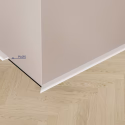 Микроплинтус под покраску Cosca Decor Экополимер PL015 2000×10×21