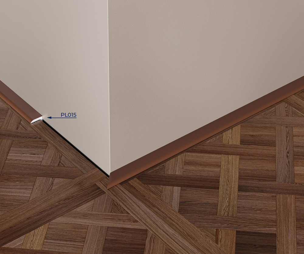 Микроплинтус под покраску Cosca Decor Экополимер PL015 2000×10×21 фото в интерьере