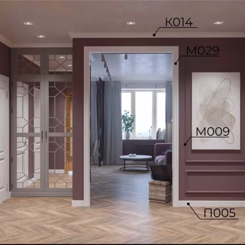 Плинтус под покраску Cosca Decor Экополимер PX005 2000×108×12