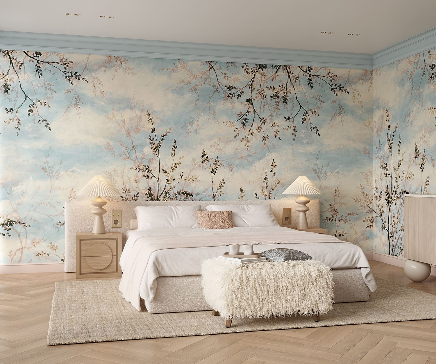 Плинтус под покраску Cosca Decor Экополимер PX026 2000×100×15 фото в интерьере