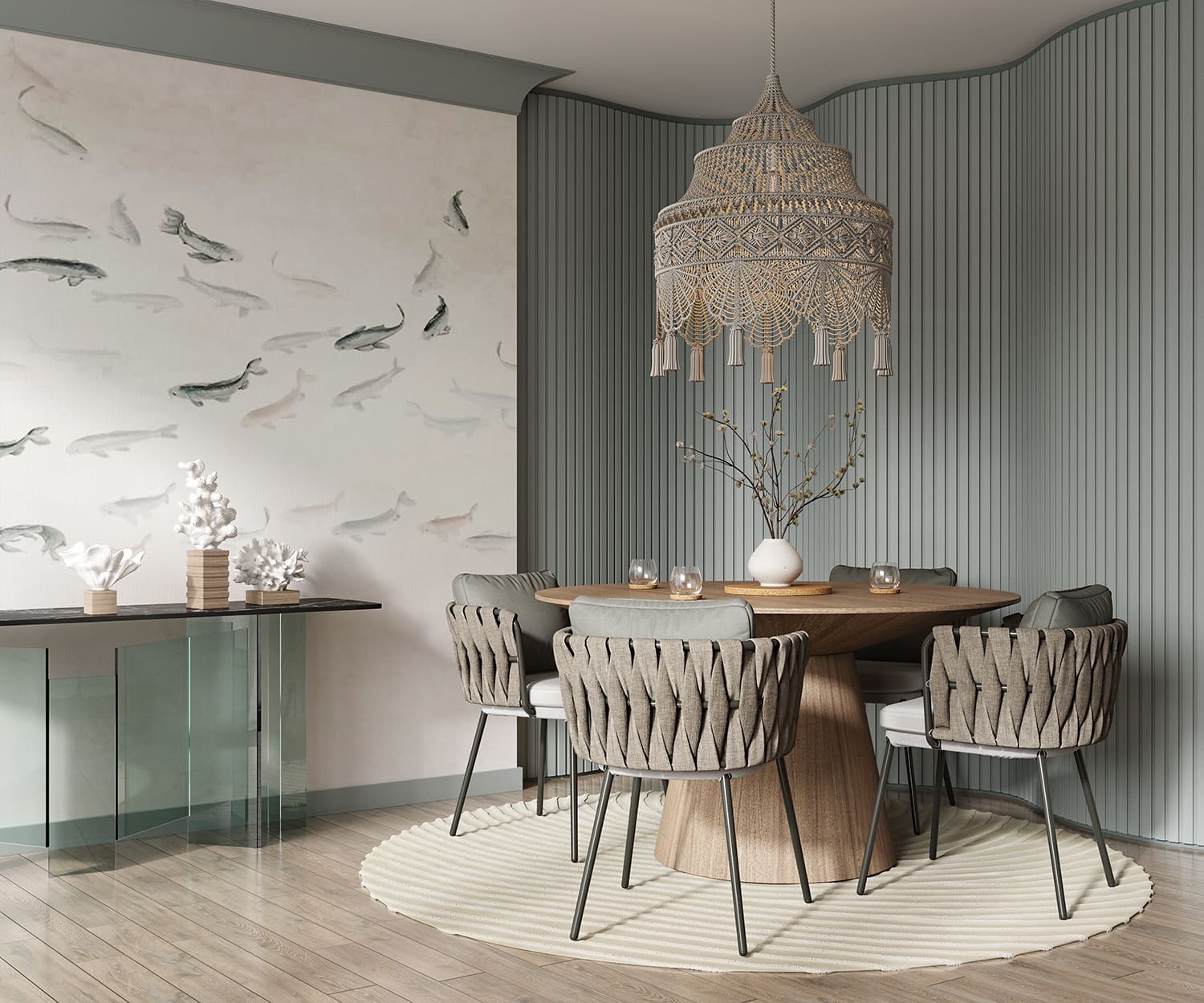 Плинтус под покраску Cosca Decor Экополимер PX048 2000×80×15 фото в интерьере