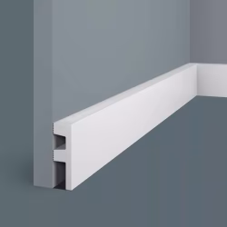 Плинтус под покраску с подсветкой Cosca Decor Экополимер PX051 2000×60×19