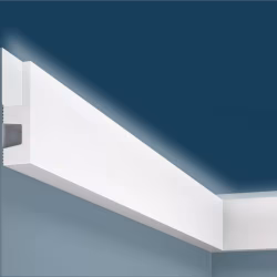 Плинтус под покраску с подсветкой Cosca Decor Экополимер PX051 2000×60×19