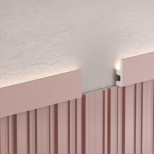 Плинтус под покраску с подсветкой Cosca Decor Экополимер PX051 2000×60×19