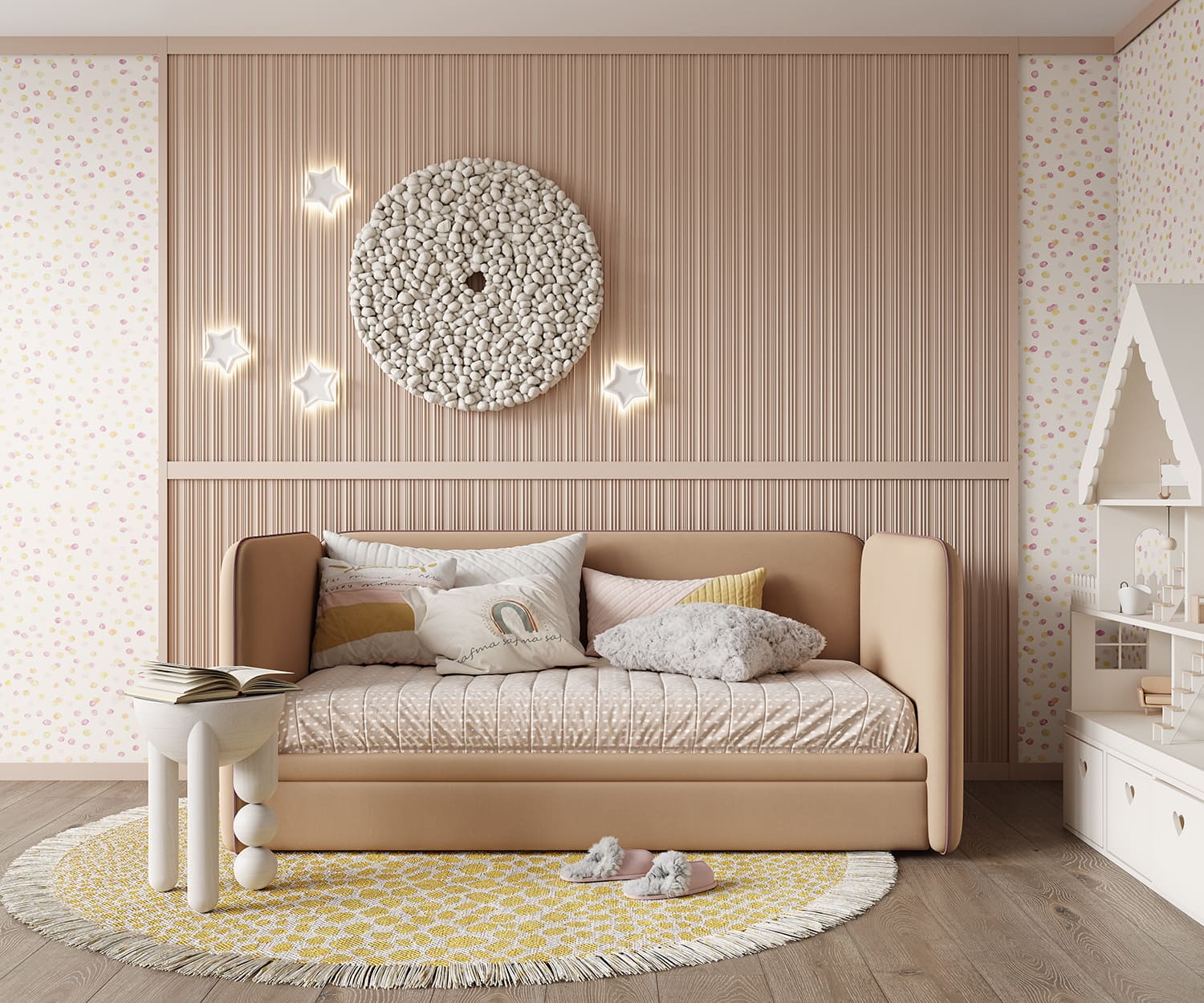 Плинтус под покраску с подсветкой Cosca Decor Экополимер PX051 2000×60×19 фото в интерьере