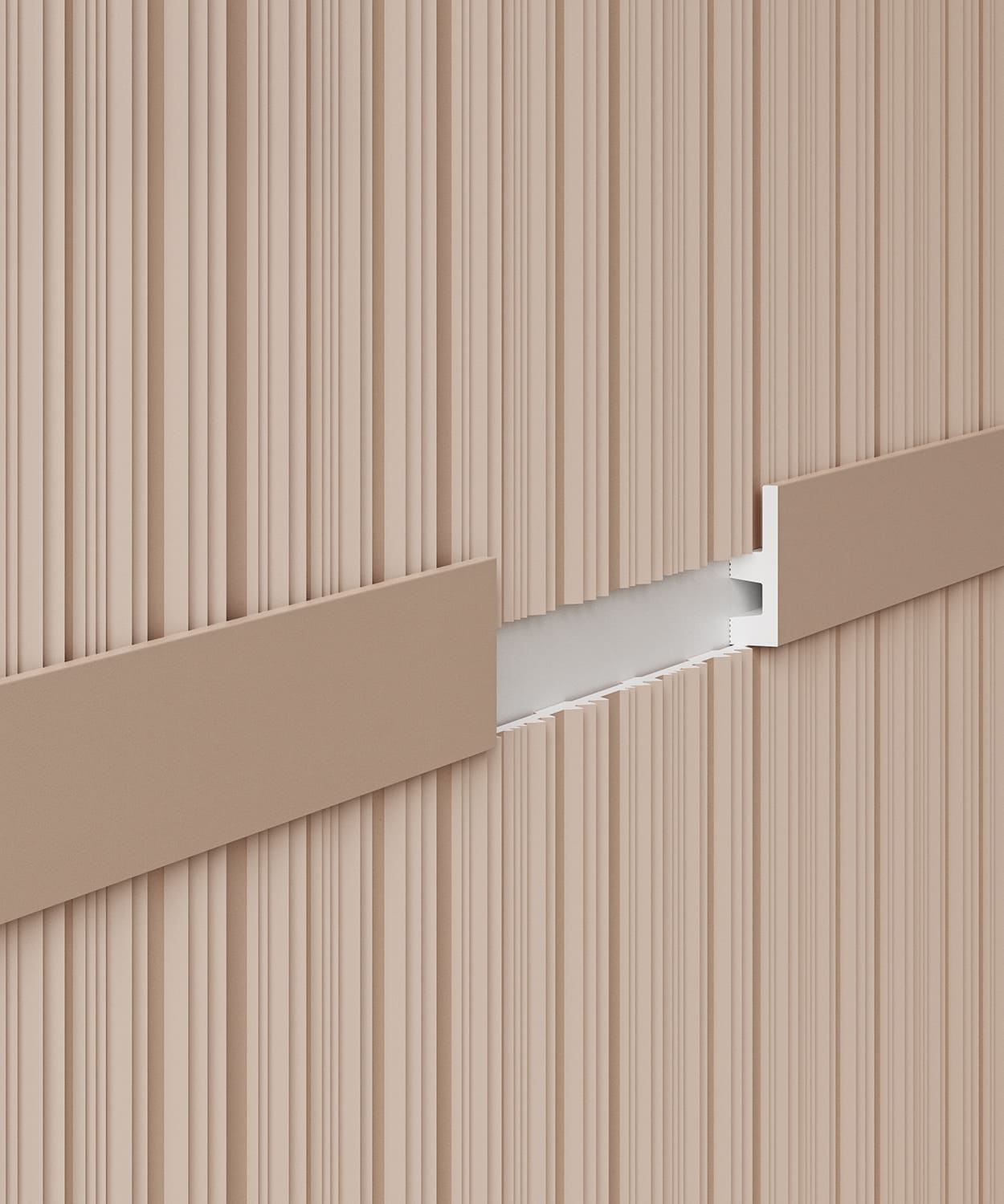 Плинтус под покраску с подсветкой Cosca Decor Экополимер PX051 2000×60×19 фото в интерьере