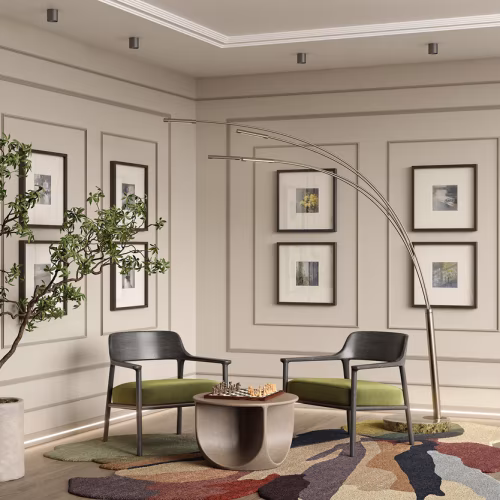 Плинтус под покраску с подсветкой Cosca Decor Экополимер PX059 2000×80×12