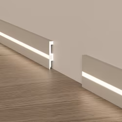 Плинтус под покраску с подсветкой Cosca Decor Экополимер PX059 2000×80×12