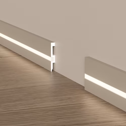Плинтус под покраску с подсветкой Cosca Decor Экополимер PX059 2000×80×12